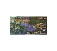 Artopweb EarthArt Total Gloss 50×100 cm Tableau brillant à miroir léger, prêt à accrocher, décoration maison, art design italien écologique - Water Lily Pond, Giverny de Monet Claude