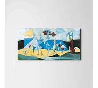 Artopweb EarthArt Total Gloss 50 × 100 cm Tableau brillant à miroir léger, prêt à accrocher, décoration maison, art design italien écologique - Homage to Piacasso - The joy of living di Art Studio