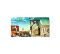 Artopweb EarthArt Total Gloss 50×100 cm Tableau Gloss à miroir léger écologique - Homage to Salvador- Banlieau De La Ville Paranoiaque Aprés-Midi Sur La Lisiére De L'histoire Européenne