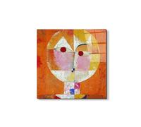 Artopweb EarthArt Total Gloss 50×70 cm | Tableau brillant à miroir, léger et prêt à accrocher | Décoration de la maison Art Design Italien Eco-Friendly - Homage to Paul Klee - Senecio di Art Studio