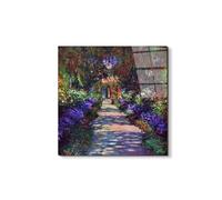 Artopweb EarthArt Total Gloss 50×70 cm | Tableau brillant à miroir, léger et prêt à accrocher | Décoration de la maison Art Design Italien Eco-Friendly - Garden at Giverny di My Store