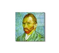 Artopweb EarthArt Total Gloss 50×70 cm | Tableau brillant à miroir, léger et prêt à accrocher | Décoration de la maison Art Design Italien Eco-Friendly - Self Portrait de Van Gogh Vincent