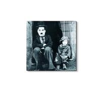 Artopweb EarthArt Total Gloss 50×70 cm | Tableau brillant à miroir, léger et prêt à accrocher | Décoration de la maison Art Design Italien Eco-Friendly - Charlie Chaplin, Modern Times par Art Studio