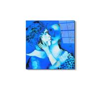 Artopweb EarthArt Total Gloss 50×70 cm | Tableau brillant à miroir, léger et prêt à accrocher | Décoration de la maison Art Design Italien Eco-Friendly - Homage to Marc - The Blue Lovers d'Art Studio