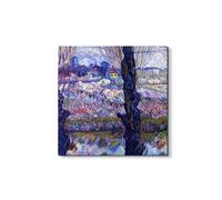 Artopweb EarthArt Total Gloss 50×70 cm | Tableau brillant à miroir, léger et prêt à accrocher | Décoration de la maison Art Design Italien Eco-Friendly - View of Arles par Van Gogh Vincent