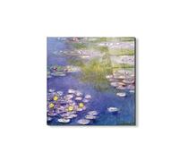 Artopweb EarthArt Total Gloss 50×70 cm | Tableau brillant à miroir, léger et prêt à accrocher | Décoration de la maison Art Design Italien Eco-Friendly - Nympheas at Giverny de Monet Claude