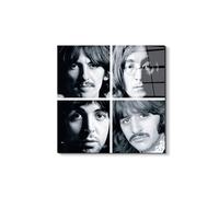 Artopweb EarthArt Total Gloss 50×70 cm | Tableau brillant à miroir, léger et prêt à accrocher | Décoration de la maison Art Design Italien Eco-Friendly - Homage to The Beatles Band d'Art Studio