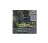 Artopweb EarthArt Total Gloss 50×70 cm | Tableau brillant à miroir, léger et prêt à accrocher | Décoration de la maison Art Design Italien Eco-Friendly - Water Lily Pond VI de Monet Claude