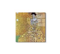 Artopweb EarthArt Total Gloss 50 x 70 cm | Tableau brillant à miroir, léger et prêt à accrocher | Décoration de maison Art Design Italien Eco-Friendly - Portrait of Block-Bauer 2" par Klimt Gustav