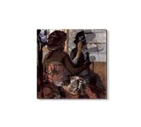 Artopweb EarthArt Total Gloss 50 x 70 cm | Tableau brillant à miroir, léger et prêt à accrocher | Décoration de la maison Art Design Italien Eco-Friendly - The Milliner 1" de Degas Edgar