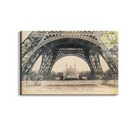 Artopweb EarthArt Total Gloss 53 × 80 cm Tableau brillant à miroir léger, prêt à accrocher, décoration maison, art design italien écologique, tour Eiffel Power par Art Studio