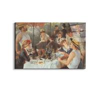 Artopweb EarthArt Total Gloss 53 × 80 cm Tableau brillant à miroir léger, prêt à accrocher, décoration maison, art design italien écologique - Luncheon on the boat party de Renoir Pierre-Auguste