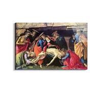Artopweb EarthArt Total Gloss 53 × 80 cm Tableau brillant à miroir léger, prêt à accrocher, décoration maison, art design italien écologique - Lamentation of Christ par Albrecht Dürer