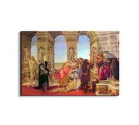 Artopweb EarthArt Total Gloss 53 × 80 cm Tableau brillant à miroir léger, prêt à accrocher, décoration maison, art design italien écologique - Slander di Botticelli Sandro
