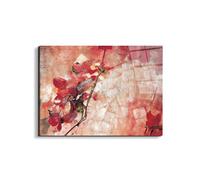Artopweb EarthArt Total Gloss 58 × 78 cm Tableau brillant à miroir léger, prêt à accrocher, décoration maison, art design italien écologique - Abstract Flowers of Art Studio