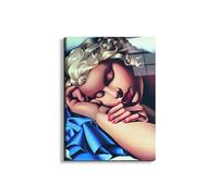 Artopweb EarthArt Total Gloss 78 × 58 cm Tableau brillant à miroir léger, prêt à accrocher, décoration maison, art design italien écologique - Homage to Tamara - The Sleeping Woman by Art Studio