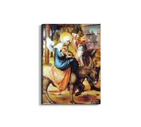 Artopweb EarthArt Total Gloss 78 × 58 cm Tableau brillant à miroir léger prêt à accrocher Eco-Friendly - The seven Mary's pain - Flight into Egypt par Albrecht Dürer