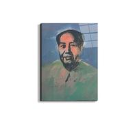 Artopweb EarthArt Total Gloss 78 x 58 cm Tableau brillant à miroir léger, prêt à accrocher, décoration maison, art design italien écologique - Homage to Andy - Mao Zedong par Art Studio