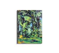 Artopweb EarthArt Total Gloss 80 × 60 cm Tableau brillant à miroir léger, prêt à accrocher, décoration maison, art design italien écologique - High trees in the Jas de Bouffan par Cezanne Paul