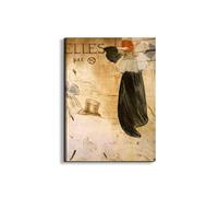 Artopweb EarthArt Total Gloss 80 × 60 cm Tableau brillant à miroir léger, prêt à accrocher, décoration maison, art design italien écologique - Frontispiece de Toulouse-Lautrec