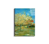 Artopweb EarthArt Total Gloss 80 × 60 cm Tableau brillant à miroir léger, prêt à accrocher, décoration maison, art design italien écologique - Orchard de Van Gogh Vincent