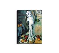 Artopweb EarthArt Total Gloss 80 × 60 cm Tableau brillant à miroir léger, prêt à accrocher, décoration maison, art design italien écologique, Still Life with Cherub par Cezanne Paul