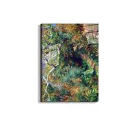 Artopweb EarthArt Total Gloss 80 × 60 cm Tableau brillant à miroir léger prêt à accrocher Décoration maison Art Design Italien Eco-Friendly - Landscape in Southern France par Renoir Pierre-Auguste