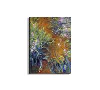 Artopweb EarthArt Total Gloss 80 × 60 cm Tableau brillant à miroir léger, prêt à accrocher, décoration maison, art design italien écologique - Irises de Van Gogh Vincent