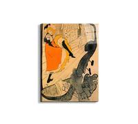 Artopweb EarthArt Total Gloss 80 × 60 cm Tableau brillant à miroir léger, prêt à accrocher, décoration maison, art design italien écologique - Jane Avril de Toulouse-Lautrec