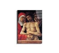 Artopweb EarthArt Total Gloss 80 × 60 cm Tableau brillant à miroir léger, prêt à accrocher, décoration maison, art design italien écologique - Pieta II de Bellini Giovanni