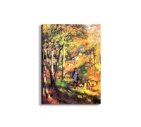 Artopweb EarthArt Total Gloss 80 × 60 cm Tableau brillant à miroir léger, prêt à accrocher, décoration maison, art design italien écologique - Jules le Coeur and his dogs de Renoir Pierre-Auguste