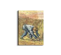 Artopweb EarthArt Total Gloss 80 x 60 cm Tableau brillant à miroir léger, prêt à accrocher, décoration maison, art design italien écologique - The sower with sickle de Van Gogh Vincent