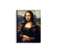 Artopweb EarthArt Total Gloss 80 x 60 cm Tableau brillant à miroir léger, prêt à accrocher, décoration maison, art design italien écologique - Mona Lisa di Da Vinci Leonardo