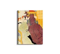 Artopweb EarthArt Total Gloss 80 x 60 cm Tableau brillant à miroir léger prêt à accrocher Eco-Friendly - The english man at the Moulin Rouge de Toulouse-Lautrec