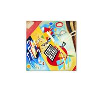 Artopweb MetalArt Gloss Detail 58 × 58 cm Cadre brillant sélectif aluminium satiné robuste prêt à accrocher écologique - Texture noire 1922" par Vassily Kandinsky