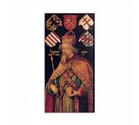 Artopweb MetalArt Materic 100 x 50 cm Tableau matériel 3D effet pinceau robuste prêt à accrocher écologique - Portrait of Emperor Sigismund par Albrecht Dürer
