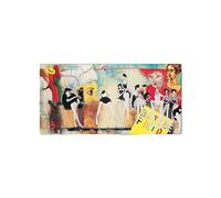 Artopweb MetalArt Materic 50 × 100 cm Tableau matériel 3D effet pinceau robuste prêt à accrocher décoration maison art design italien écologique - Abstract Models of Art Studio