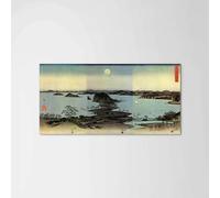 Artopweb MetalArt Materic 50 × 100 cm Tableau matériel 3D effet pinceau robuste prêt à accrocher décoration maison art design italien écologique - Seascape par Monet Claude