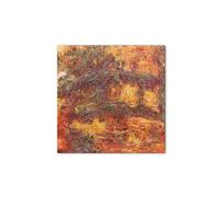 Artopweb MetalArt Materic 50 × 70 cm | Tableau matériel 3D effet brossé, robuste et prêt à accrocher | Décoration maison Art Design Italien Eco-Friendly - Le Pont Japonais 1922" par Monet Claude