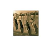Artopweb MetalArt Materic 50 × 70 cm | Tableau matériel 3D effet brossé, robuste et prêt à accrocher | Décoration de la maison Art Design Italien Eco-Friendly - Dance shoes di Art Studio