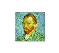 Artopweb MetalArt Materic 50 × 70 cm | Tableau matériel 3D effet brossé, robuste et prêt à accrocher | Décoration de maison Art Design Italien Eco-Friendly - Self Portrait de Van Gogh Vincent