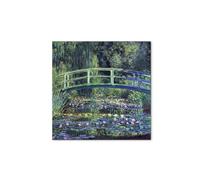 Artopweb MetalArt Materic 50 × 70 cm | Tableau matériel 3D effet brossé, robuste et prêt à accrocher | Décoration de maison Art Design Italien Eco-Friendly - Water Lily Pond II de Monet Claude