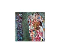 Artopweb MetalArt Materic 50 × 70 cm | Tableau matériel 3D effet brossé, robuste et prêt à accrocher | Décoration de la maison Art Design Italien Eco-Friendly - Death and Life de Klimt Gustav