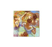 Artopweb MetalArt Materic 50 x 70 cm | Tableau matériel 3D effet brossé, robuste et prêt à accrocher | Décoration de la maison Art Design Italien Eco-Friendly - Dancer en bleu par Degas Edgar