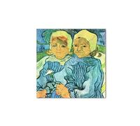 Artopweb MetalArt Materic 50 x 70 cm | Tableau matériel 3D effet brossé, robuste et prêt à accrocher | Décoration de la maison Art Design Italien Eco-Friendly - Deux enfants II de Van Gogh Vincent