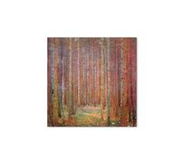 Artopweb MetalArt Materic 50 x 70 cm | Tableau matériel 3D effet brossé, robuste et prêt à accrocher | Décoration de la maison Art Design Italien Eco-Friendly - Tannenwald I de Klimt Gustav