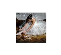 Artopweb MetalArt Materic 50 x 70 cm | Tableau matériel 3D effet brossé, robuste et prêt à accrocher | Décoration de la maison Art Design Italien Eco-Friendly - Ballerina di Art Studio