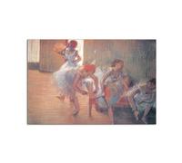 Artopweb MetalArt Materic 53 × 80 cm Tableau matériel 3D effet pinceau robuste prêt à accrocher décoration maison art design italien écologique - Homage to Degas - Dancers d'Art Studio