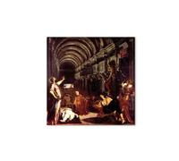 Artopweb MetalArt Materic 58 × 58 cm Cadre matériel 3D effet pinceau robuste prêt à accrocher écologique - Discovery of the corpse of St. Mark de Tintoretto