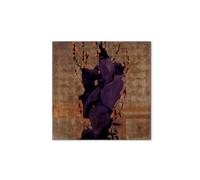 Artopweb MetalArt Materic 58 × 58 cm Cadre matériel 3D effet pinceau robuste prêt à accrocher écologique - Stylized floral before décoratif background. style of life par Schiele Egon